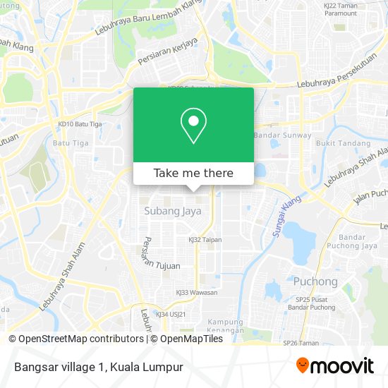 Bangsar village 1 map