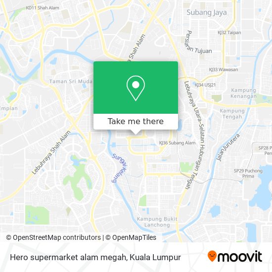 Hero supermarket alam megah map