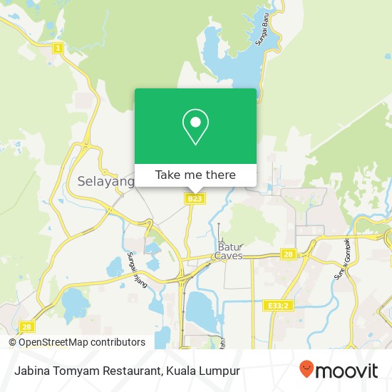 Jabina Tomyam Restaurant map