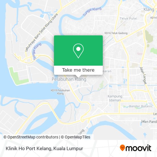 Klinik Ho Port Kelang map