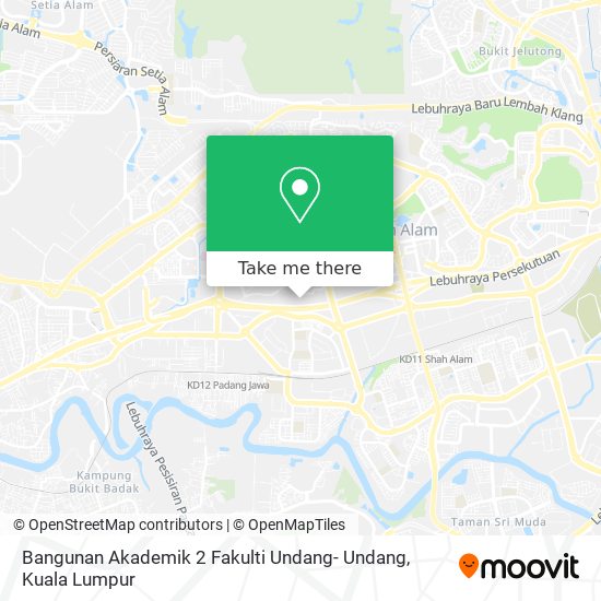 Bangunan Akademik 2 Fakulti Undang- Undang map