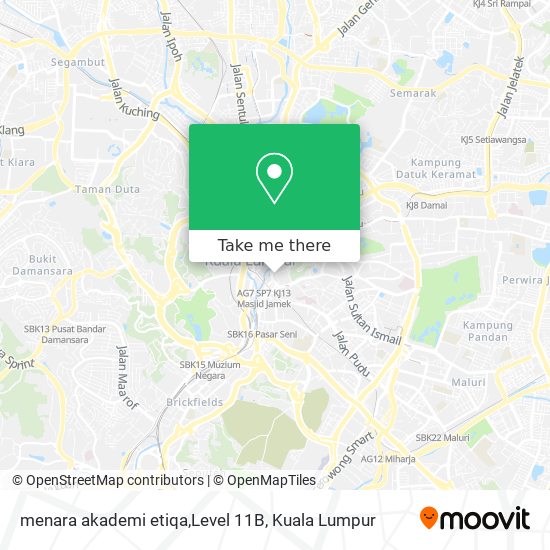 menara akademi etiqa,Level 11B map