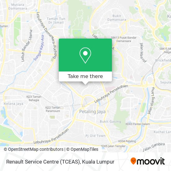 Renault Service Centre (TCEAS) map