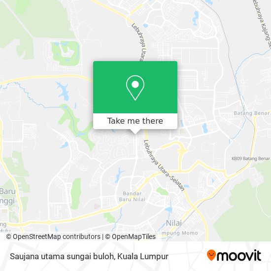 Saujana utama sungai buloh map