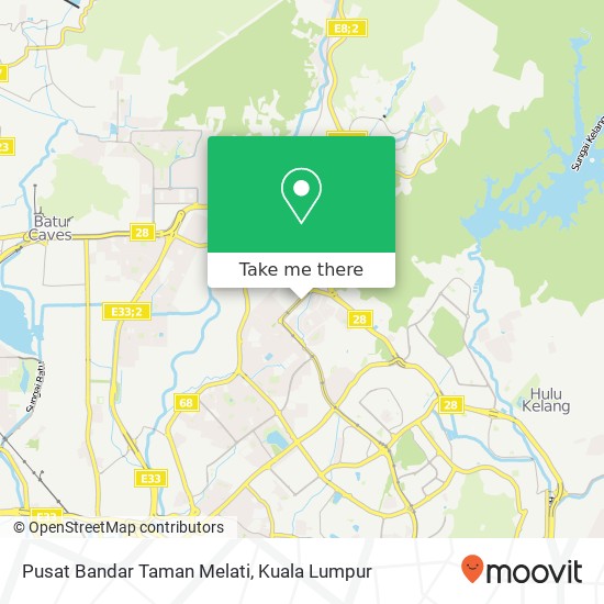Pusat Bandar Taman Melati map