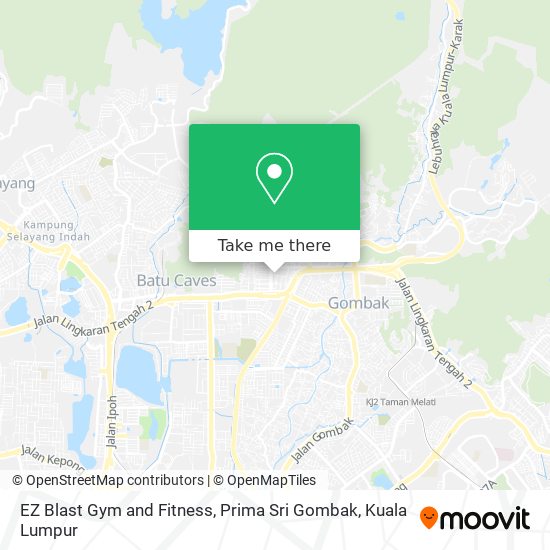 EZ Blast Gym and Fitness, Prima Sri Gombak map