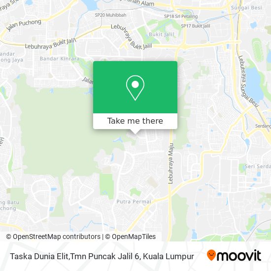 Peta Taska Dunia Elit,Tmn Puncak Jalil 6