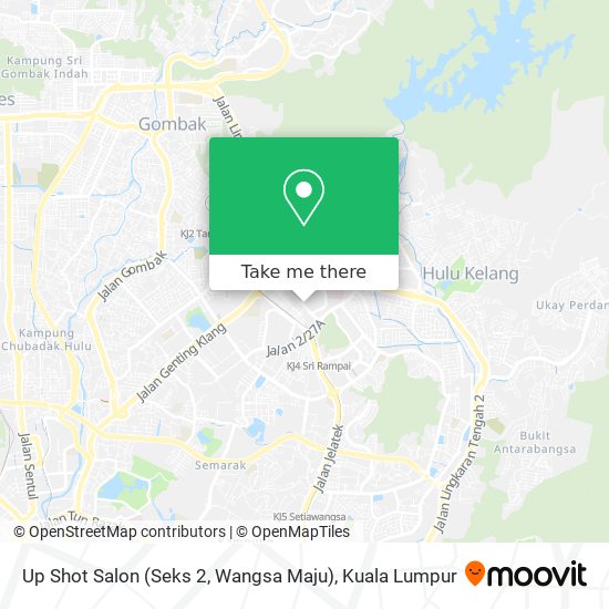 Up Shot Salon (Seks 2, Wangsa Maju) map