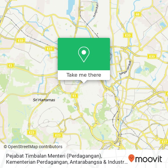 Pejabat Timbalan Menteri (Perdagangan), Kementerian Perdagangan, Antarabangsa & Industri map