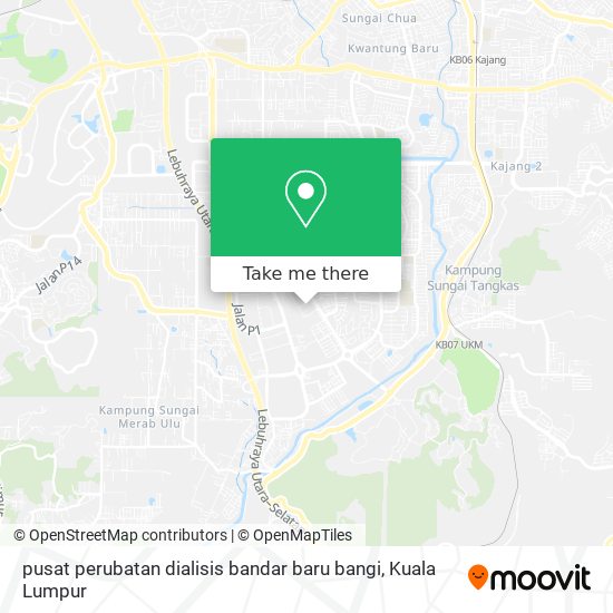 pusat perubatan dialisis bandar baru bangi map