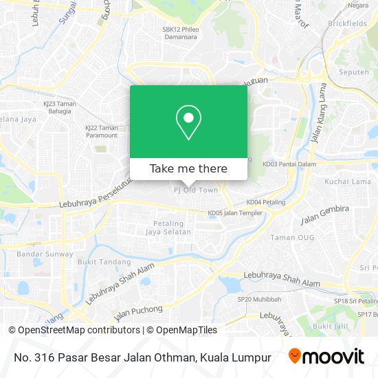 No. 316 Pasar Besar Jalan Othman map