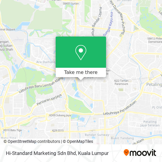 Peta Hi-Standard Marketing Sdn Bhd