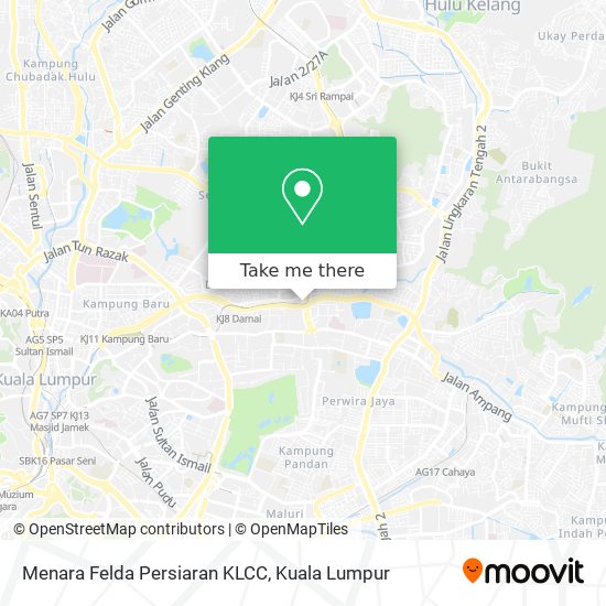 Peta Menara Felda Persiaran KLCC