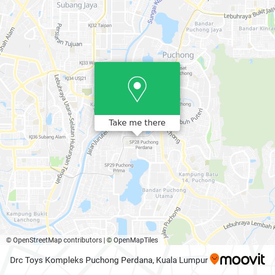 Drc Toys Kompleks Puchong Perdana map