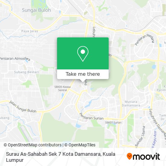 Surau As-Sahabah Sek 7 Kota Damansara map