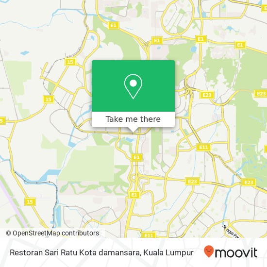 Restoran Sari Ratu Kota damansara map