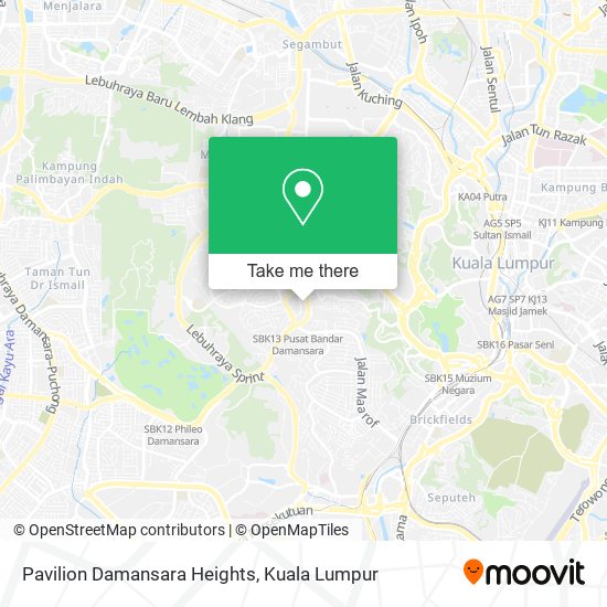 Peta Pavilion Damansara Heights