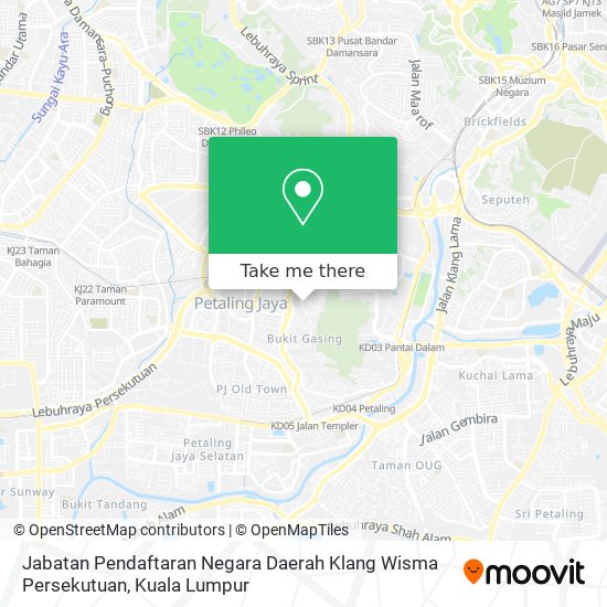 Jabatan Pendaftaran Negara Daerah Klang Wisma Persekutuan map