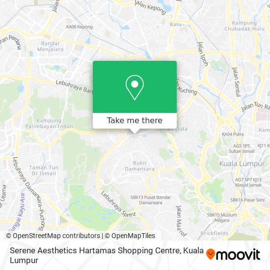 Serene Aesthetics Hartamas Shopping Centre map