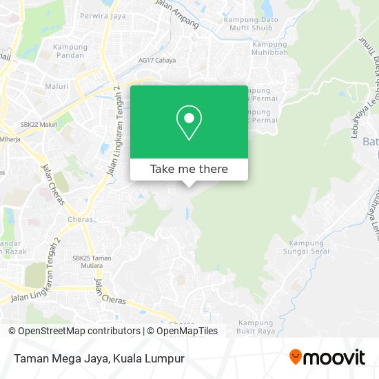 Peta Taman Mega Jaya
