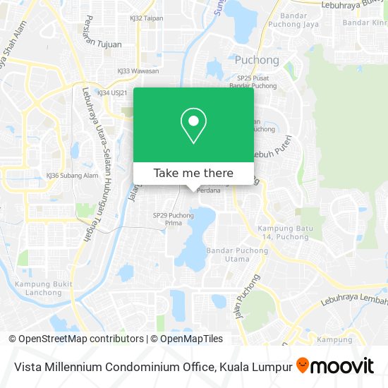 Vista Millennium Condominium Office map