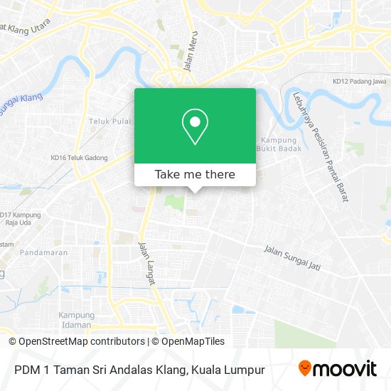 PDM 1 Taman Sri Andalas Klang map