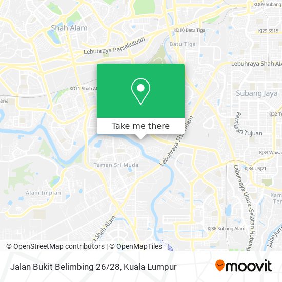 Peta Jalan Bukit Belimbing 26/28