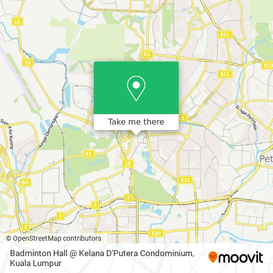 Badminton Hall @ Kelana D'Putera Condominium map