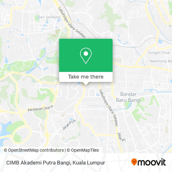 Peta CIMB Akademi Putra Bangi