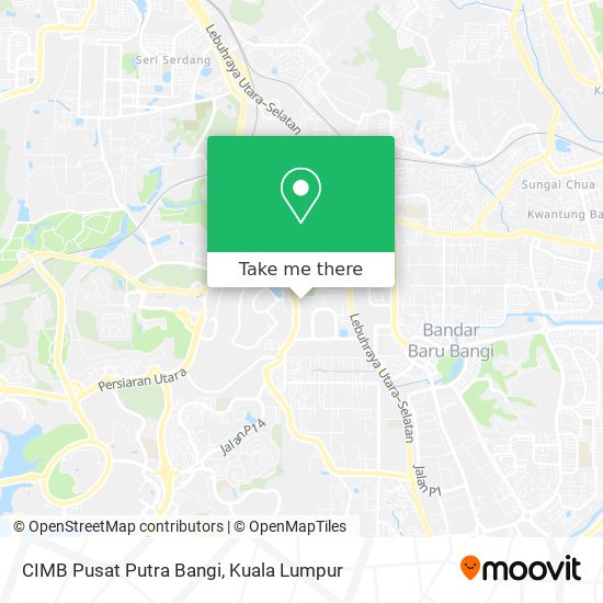 CIMB Pusat Putra Bangi map