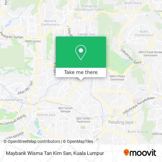 Maybank Wisma Tan Kim San map