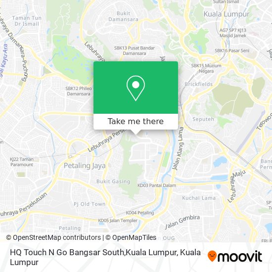 HQ Touch N Go Bangsar South,Kuala Lumpur map