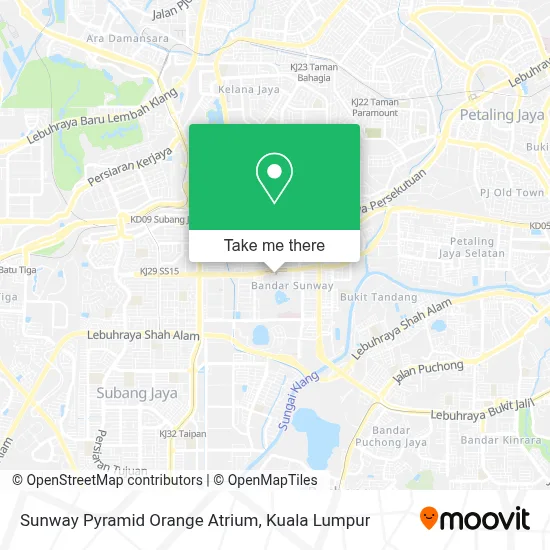 Sunway Pyramid Orange Atrium map