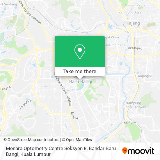 Menara Optometry Centre Seksyen 8, Bandar Baru Bangi map