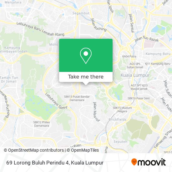 Peta 69 Lorong Buluh Perindu 4