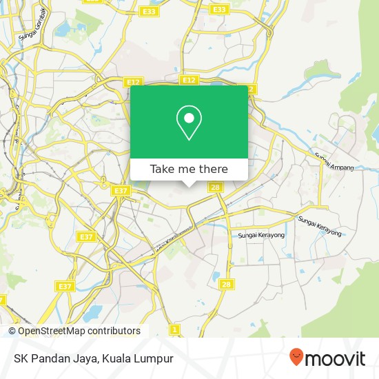 Peta SK Pandan Jaya