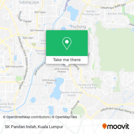 SK Pandan Indah map