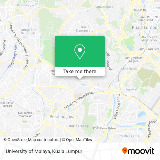 Peta University of Malaya