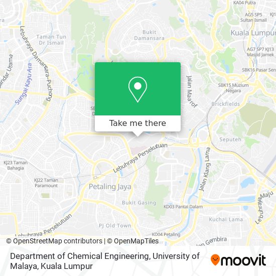 Peta Department of Chemical Engineering, University of Malaya