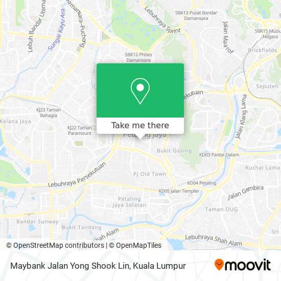 Maybank Jalan Yong Shook Lin map