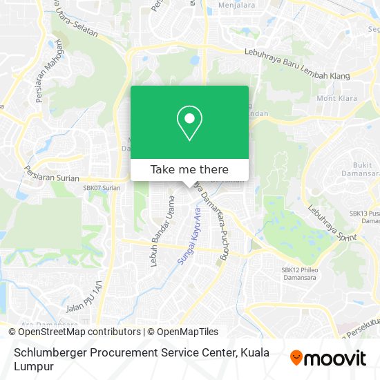 Schlumberger Procurement Service Center map