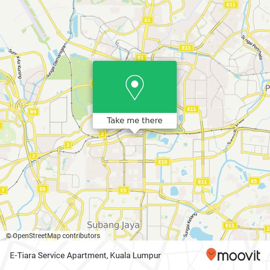 E-Tiara Service Apartment map