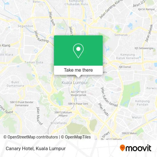 Canary Hotel map