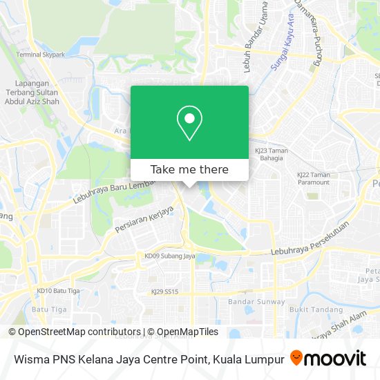 Wisma PNS Kelana Jaya Centre Point map