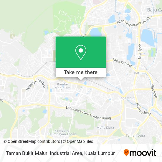 Peta Taman Bukit Maluri Industrial Area