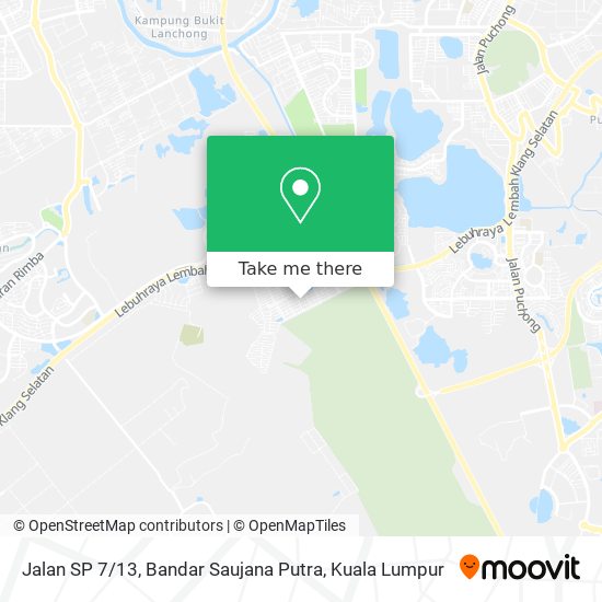 Jalan SP 7 / 13, Bandar Saujana Putra map