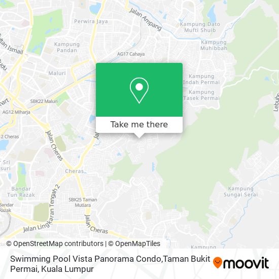 Swimming Pool Vista Panorama Condo,Taman Bukit Permai map