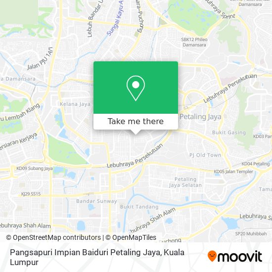 Pangsapuri Impian Baiduri Petaling Jaya map