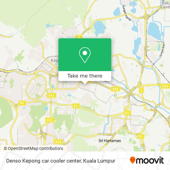 Denso Kepong car cooler center map