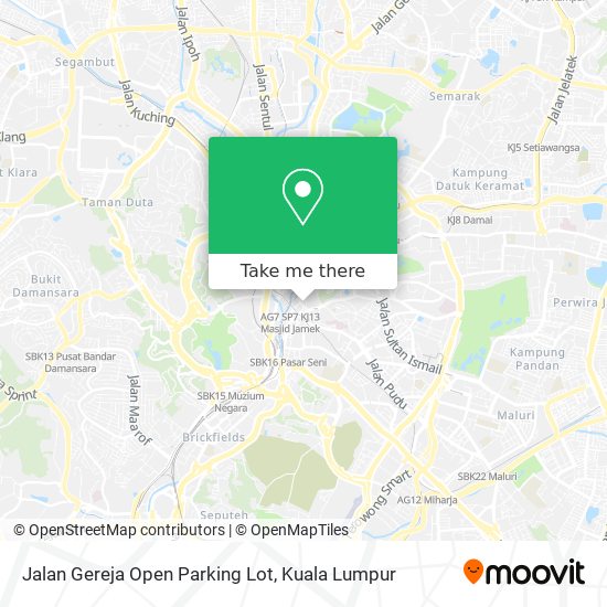 Jalan Gereja Open Parking Lot map